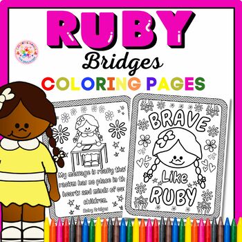 Ruby bridges coloring page