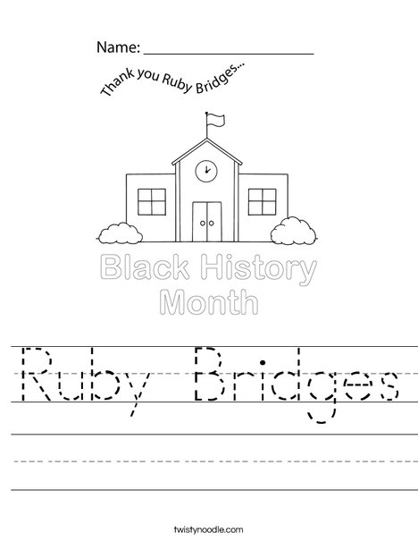 Ruby bridges worksheet