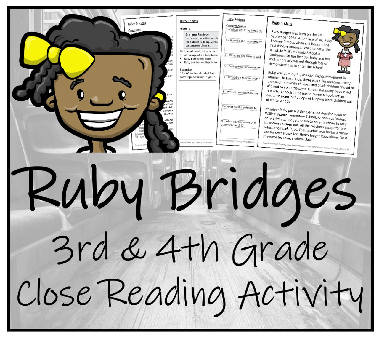 Rd and th grade close reading activity