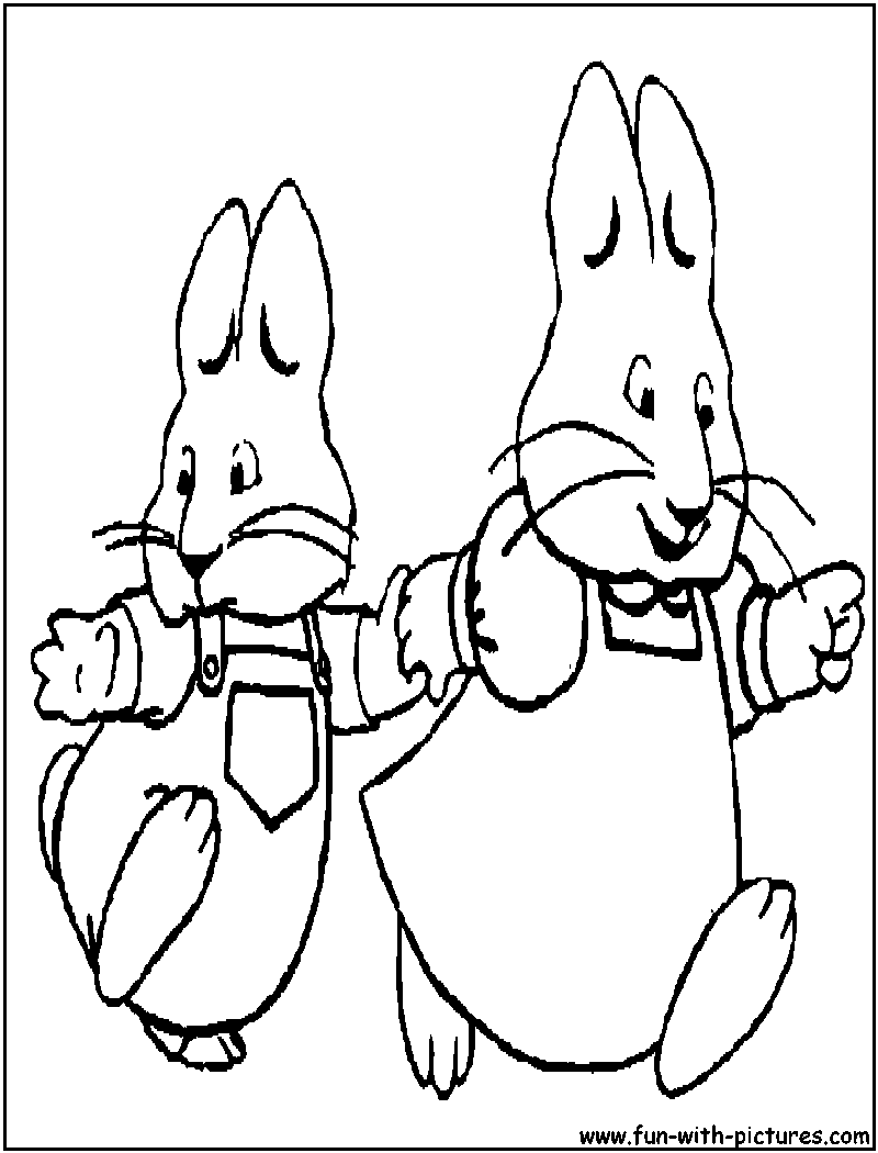 Max and ruby coloring pages