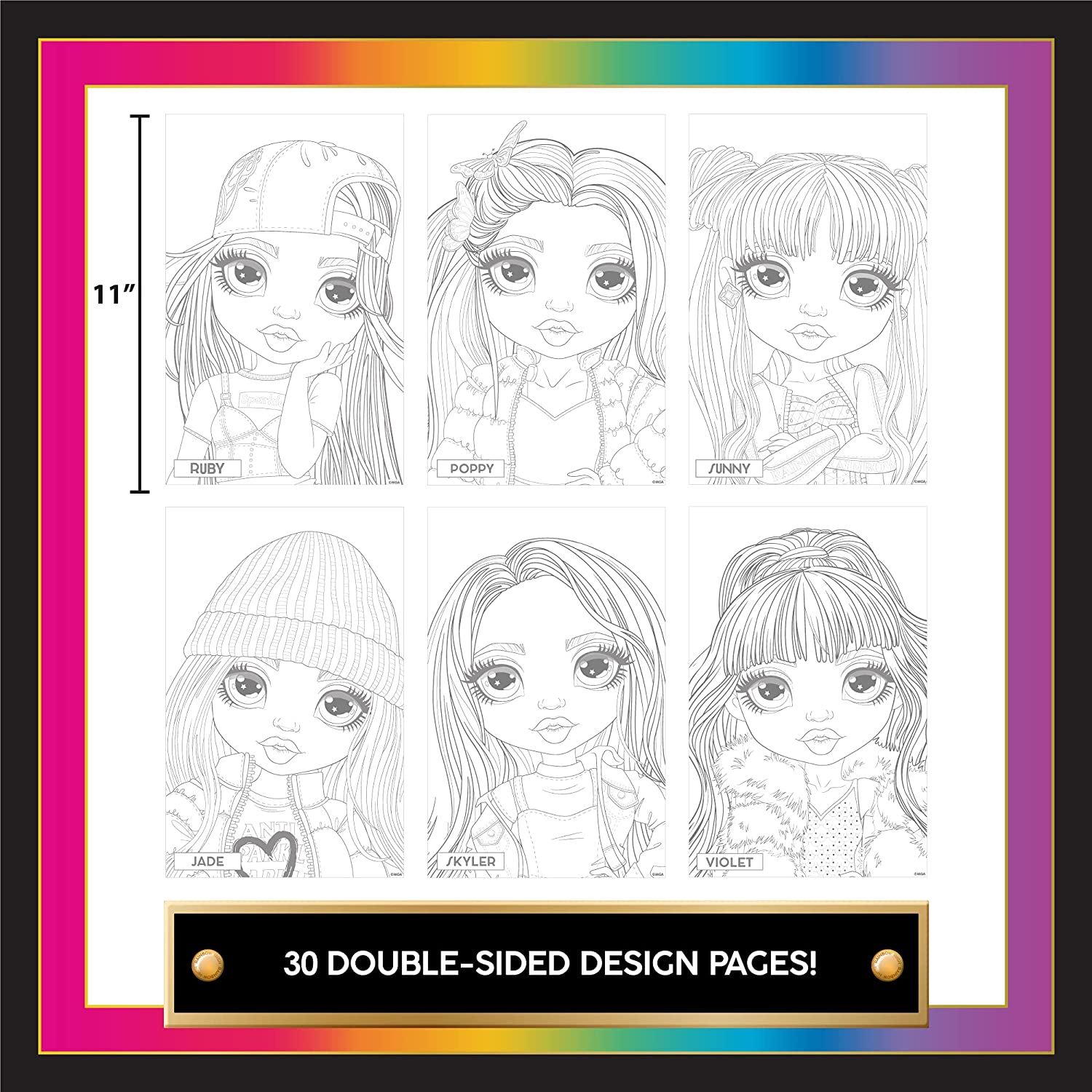 Rainbow high makeup artist studio and rainbow high scratch n style fashion sketchbook