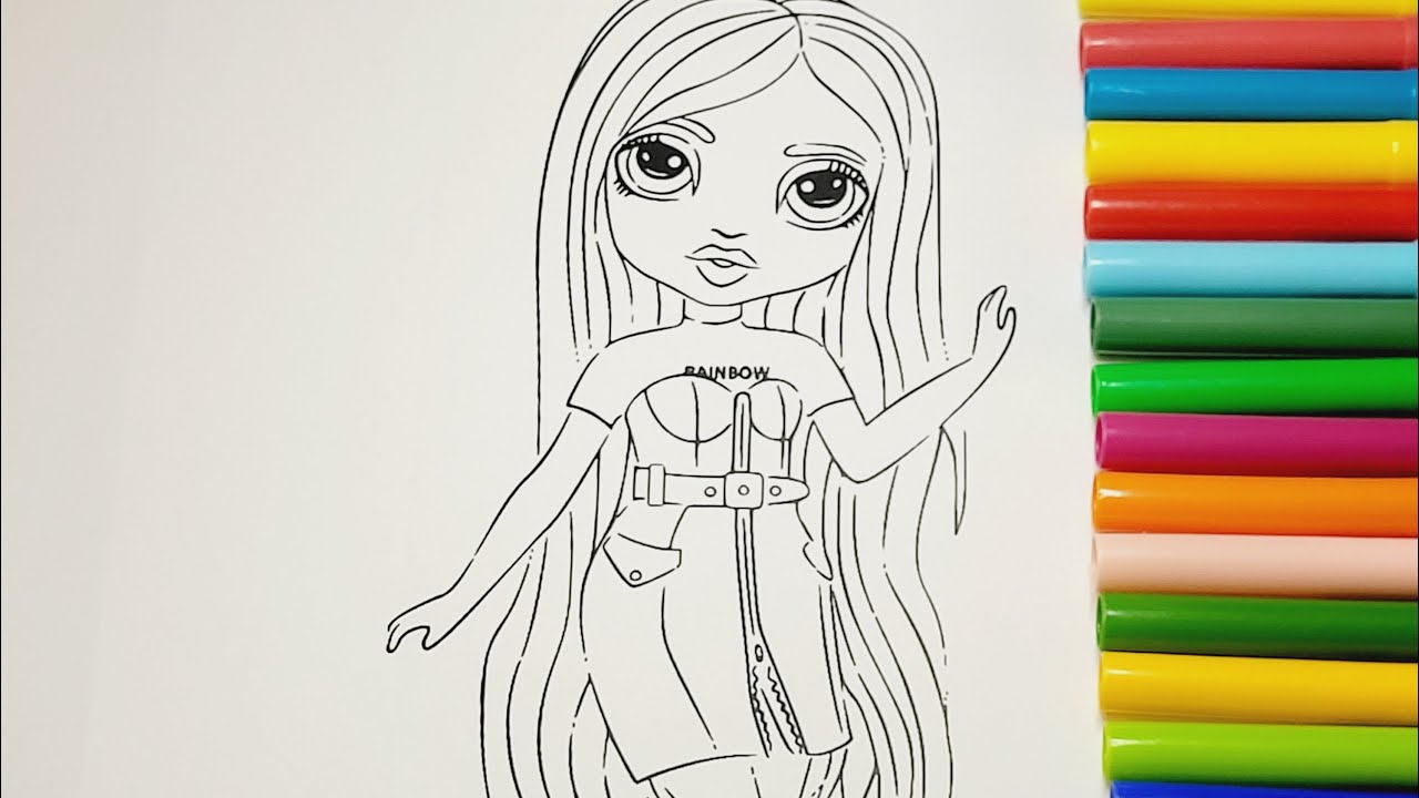 Rainbow high coloring book pages avery styles coloring pages rainbowhigh