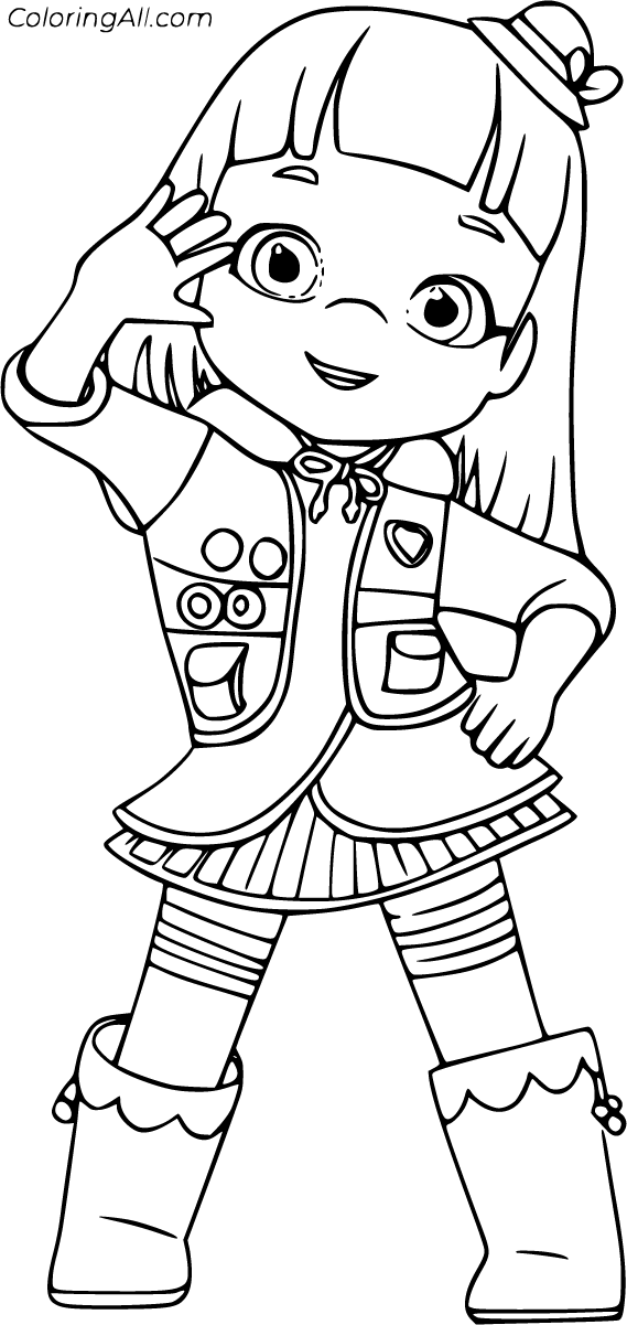 Rainbow ruby coloring pages