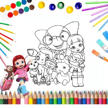 Rainbow ruby coloring pages amazing coloring pages for kids tpt