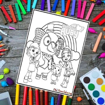 Rainbow ruby coloring pages amazing coloring pages for kids tpt