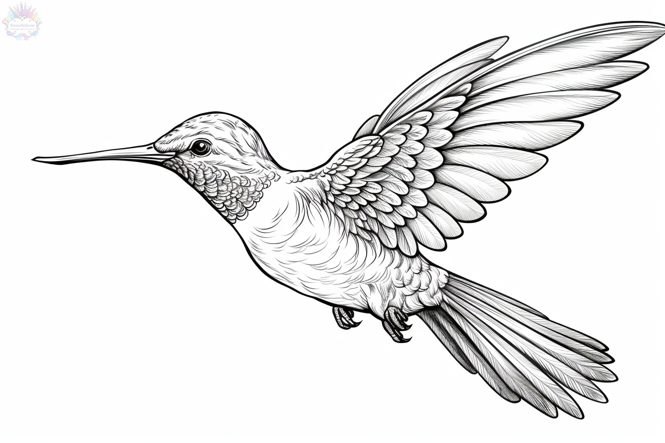 Hummingbird coloring pages