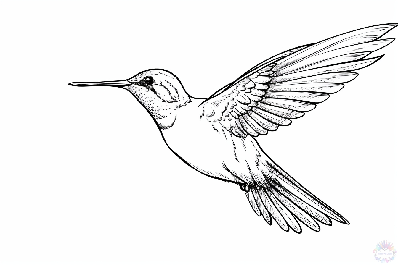 Hummingbird coloring pages