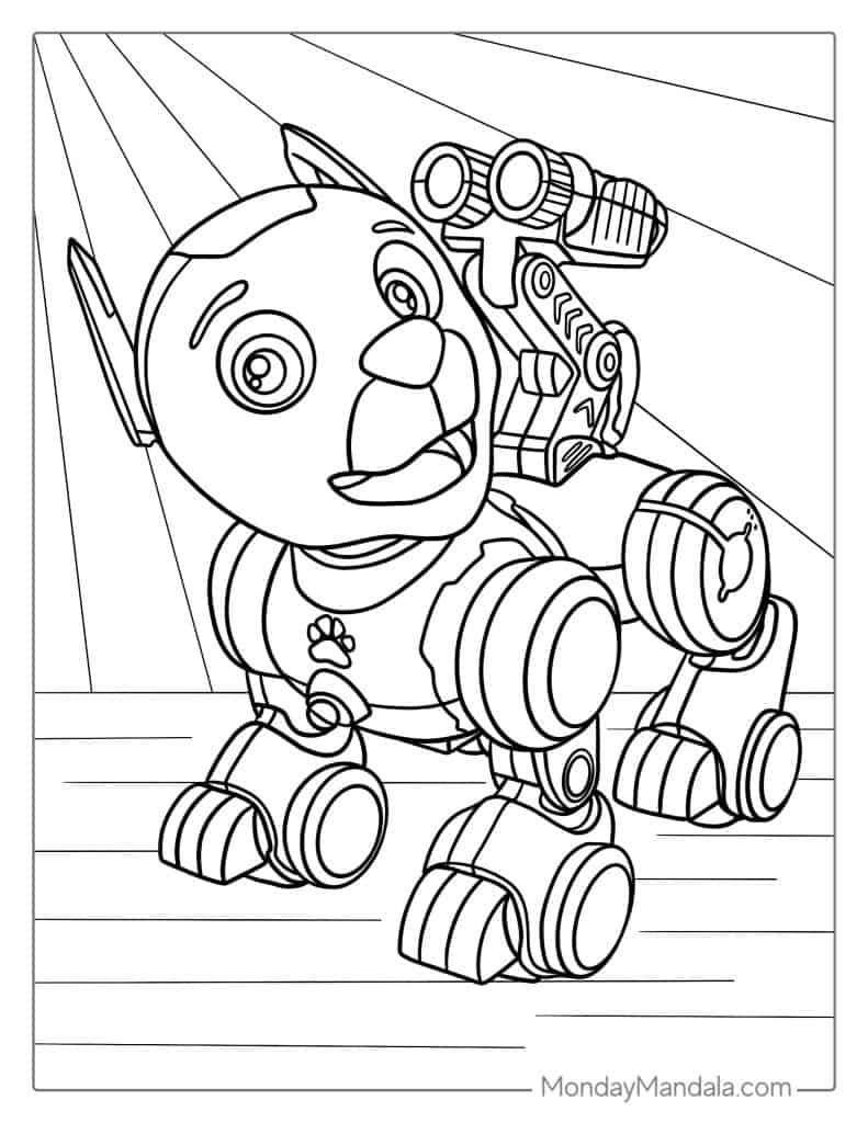 Robot coloring pages free pdf printables