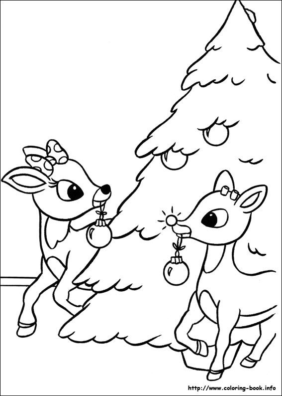 Color your way with rudolph