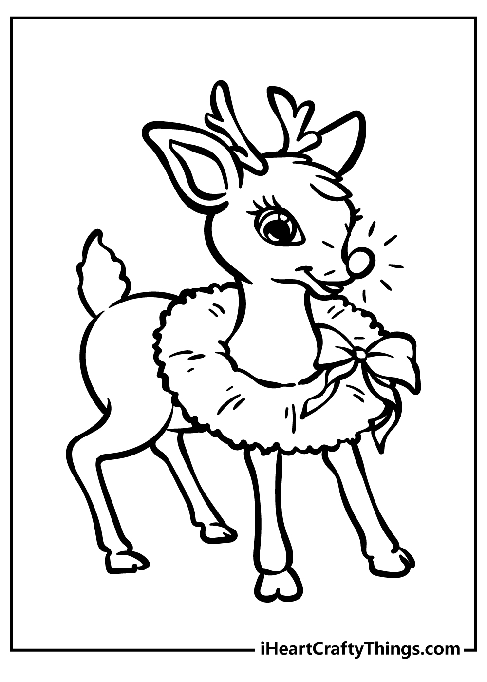 Rudolph coloring pages free printables