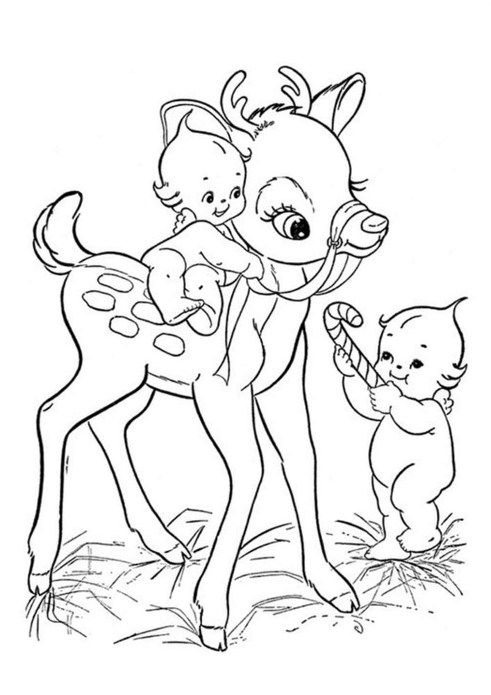 Rudolph the red nosed reindeer coloring pages