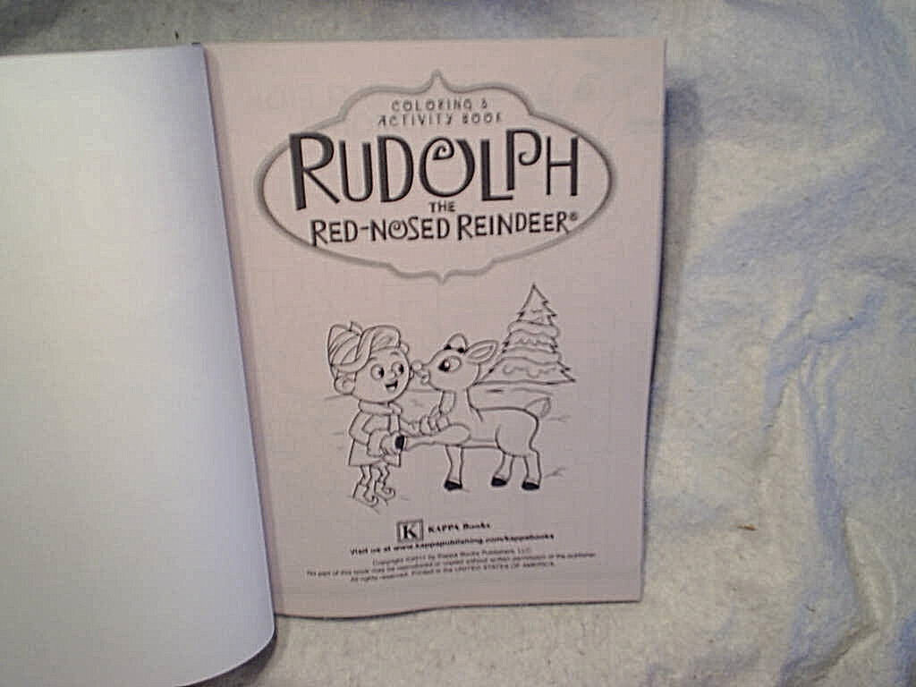 Rudolph the red nosed reindeer coloring book unusedclarice hermey bumble