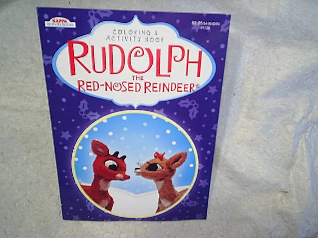 Rudolph the red nosed reindeer coloring book unusedclarice hermey bumble