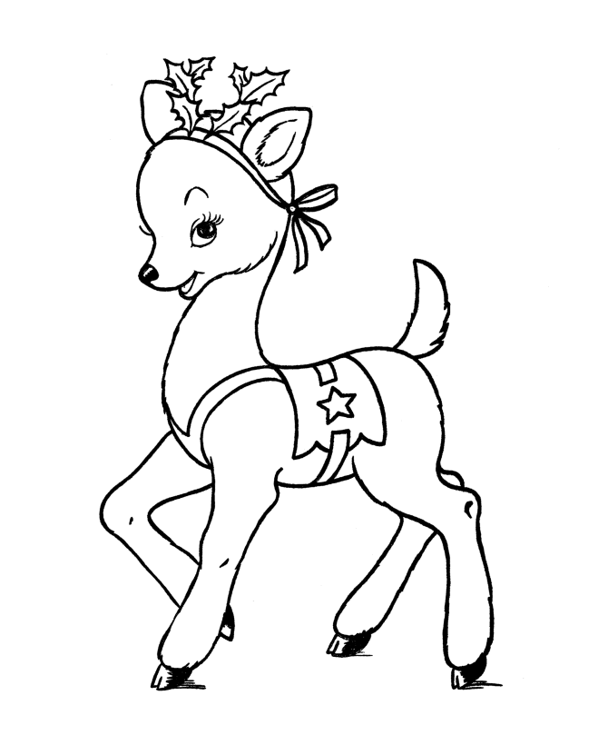 Clarice and rudolph coloring pages