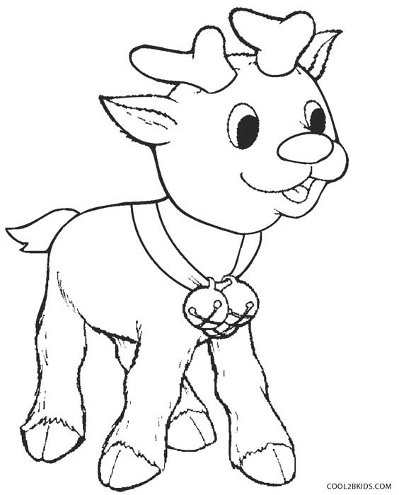 Printable rudolph coloring pages for kids