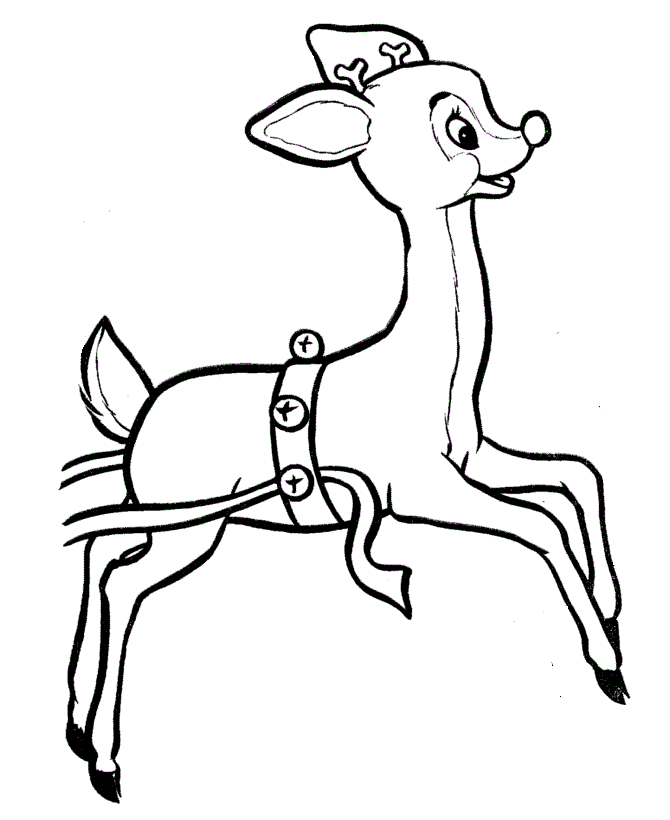 Printable rudolph coloring pages