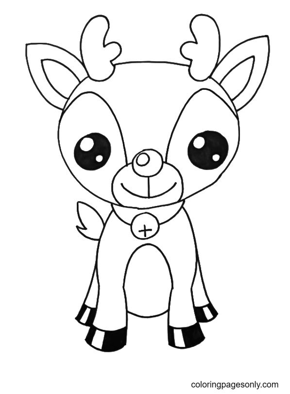 Rudolph coloring pages