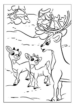 Celebrate the festive season with printable rudolph coloring sheets pages