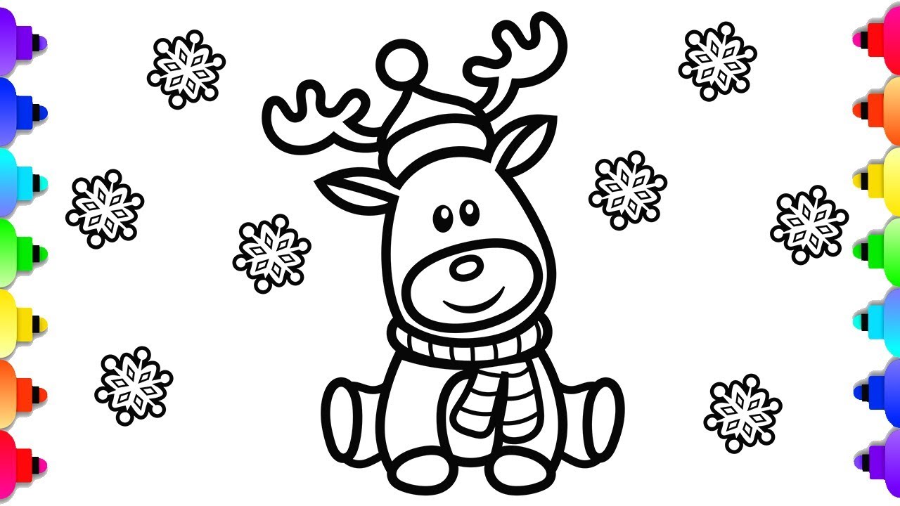 Rudolph the red nose reindeer coloring page ðððchristas coloring pages ð