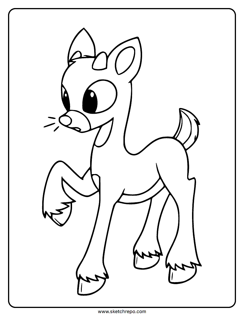 Reindeer coloring pages â sketch repo