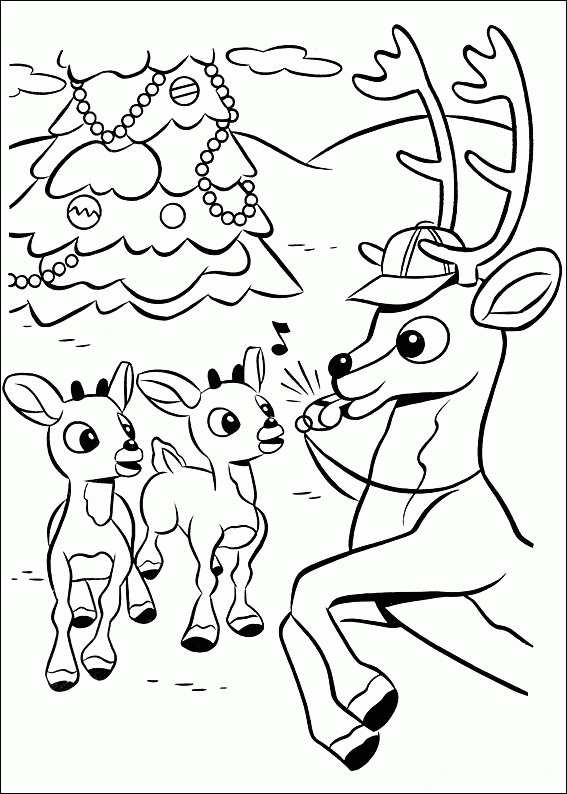 Free printable rudolph coloring pages for kids