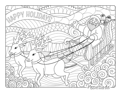 Reindeer coloring pages for kids adults free printables