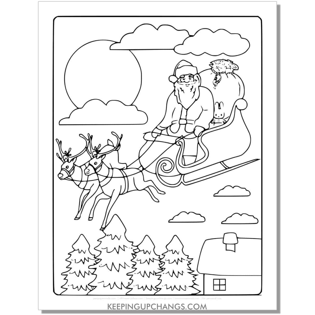 Free reindeer coloring page sheets most popular printables