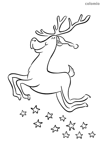 Reindeer coloring pages free printable reindeer coloring sheets