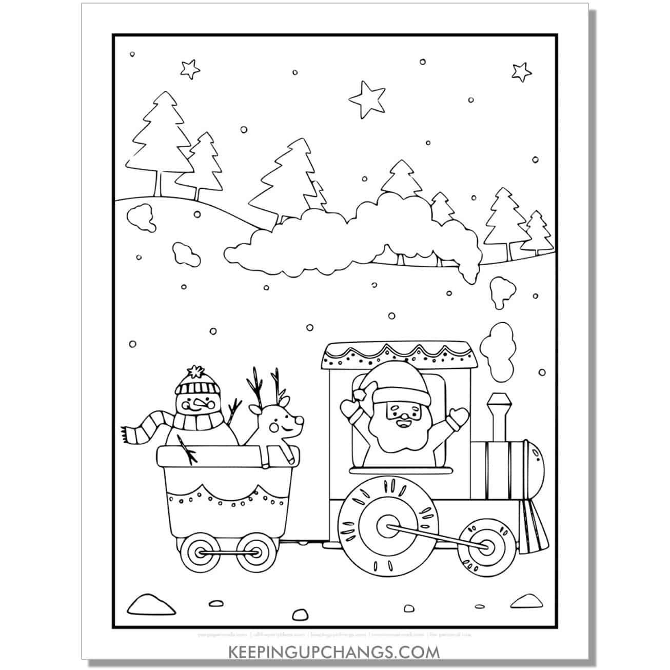 Free reindeer coloring page sheets most popular printables