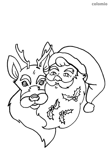 Reindeer coloring pages free printable reindeer coloring sheets