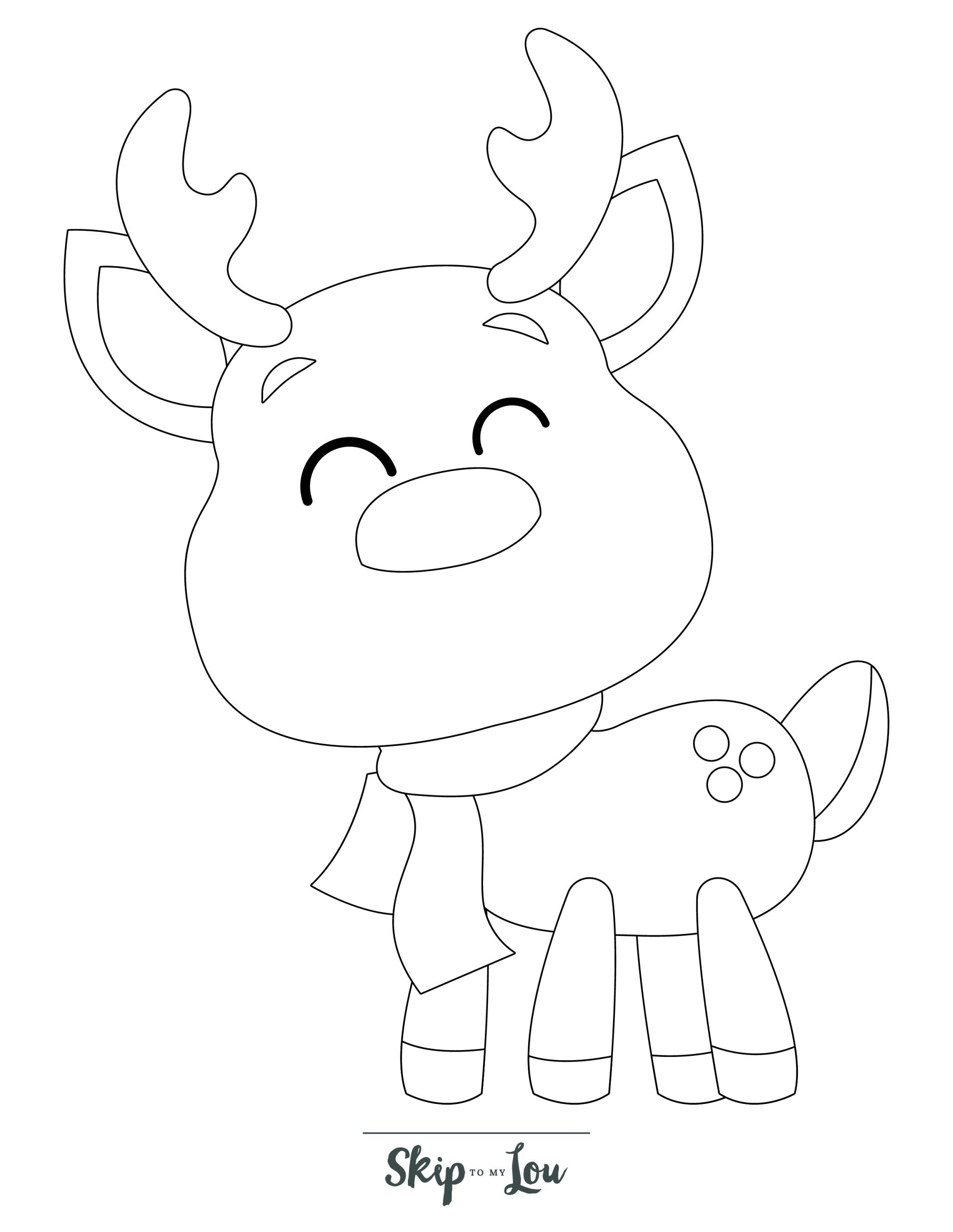 Reindeer coloring pages