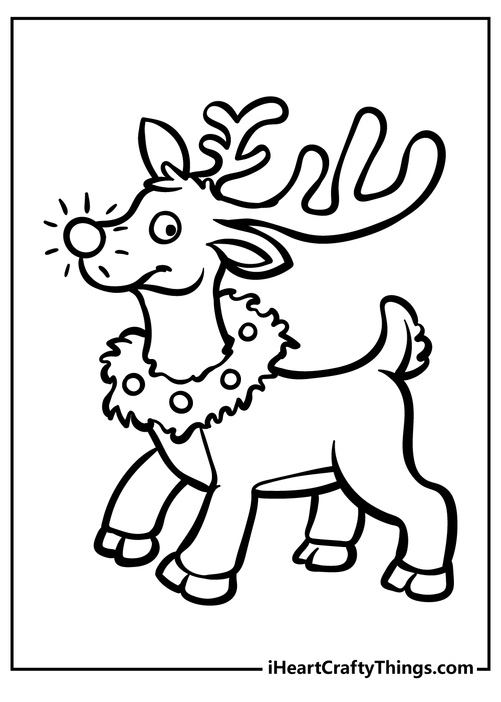 Rudolph coloring pages free printables