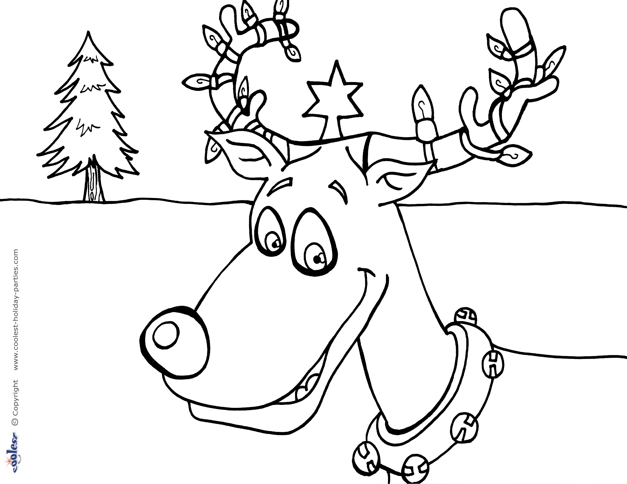 Printable christmas coloring page