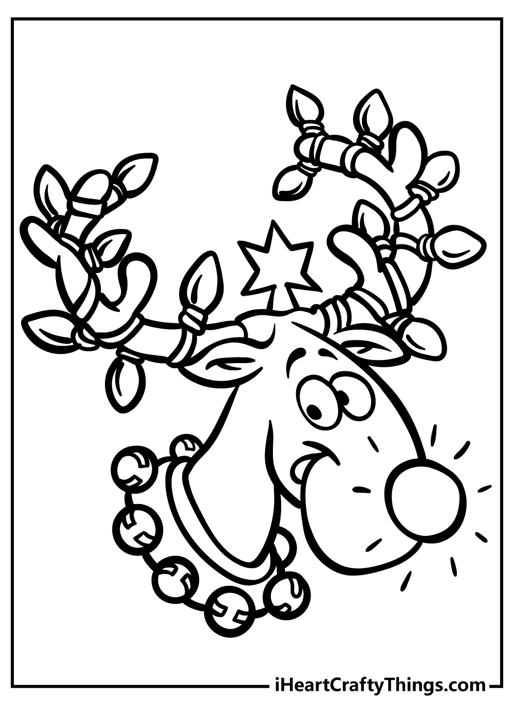 Rudolph coloring pages free printables