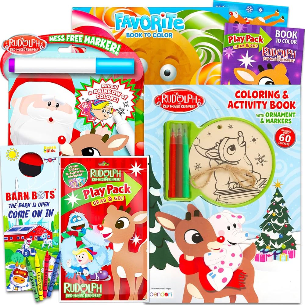 Rudolph the red nosed reindeer coloring books for kids