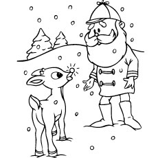 Best rudolph the red nosed reindeer coloring pages