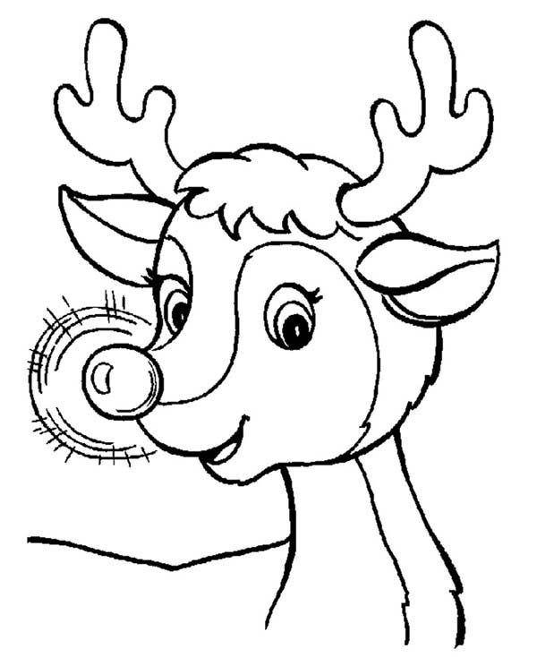 Free printable christmas coloring pages rudolph
