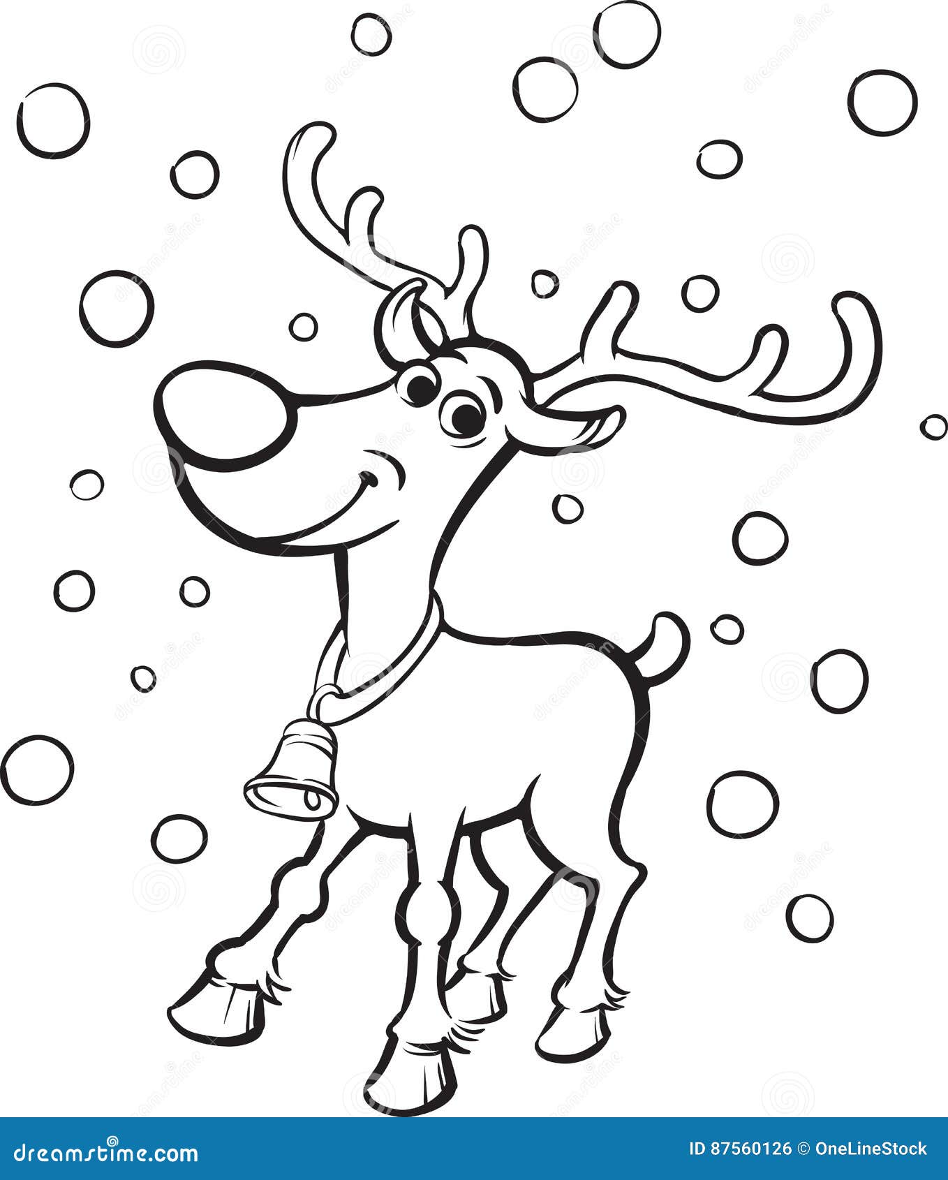 Coloring book rudolph the red