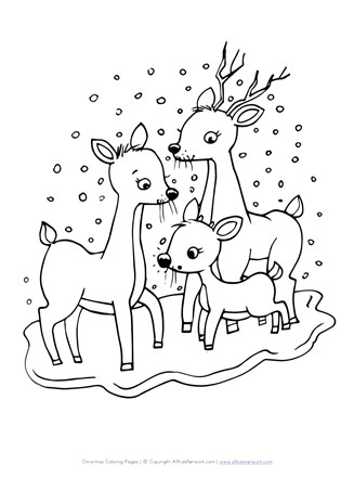 Rudolf the red nose reindeer coloring page all kids network
