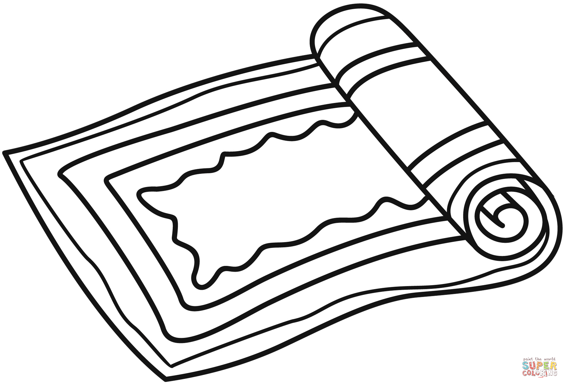 Rug coloring page free printable coloring pages