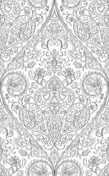 Black and white rug stock illustrations royalty