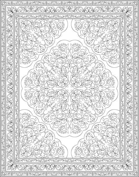 Best white rug illustrations royalty