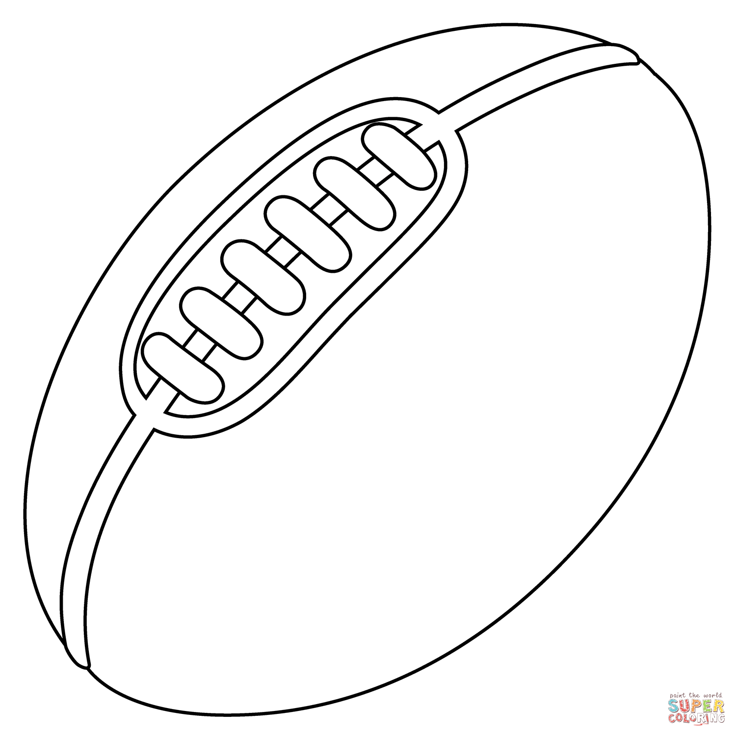 Rugby football emoji coloring page free printable coloring pages