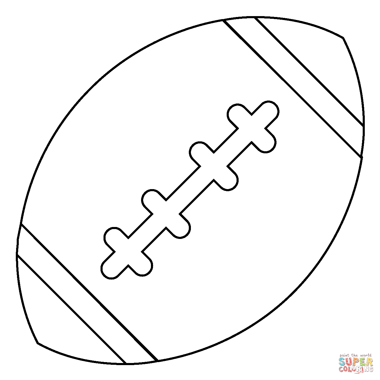 American football emoji coloring page free printable coloring pages