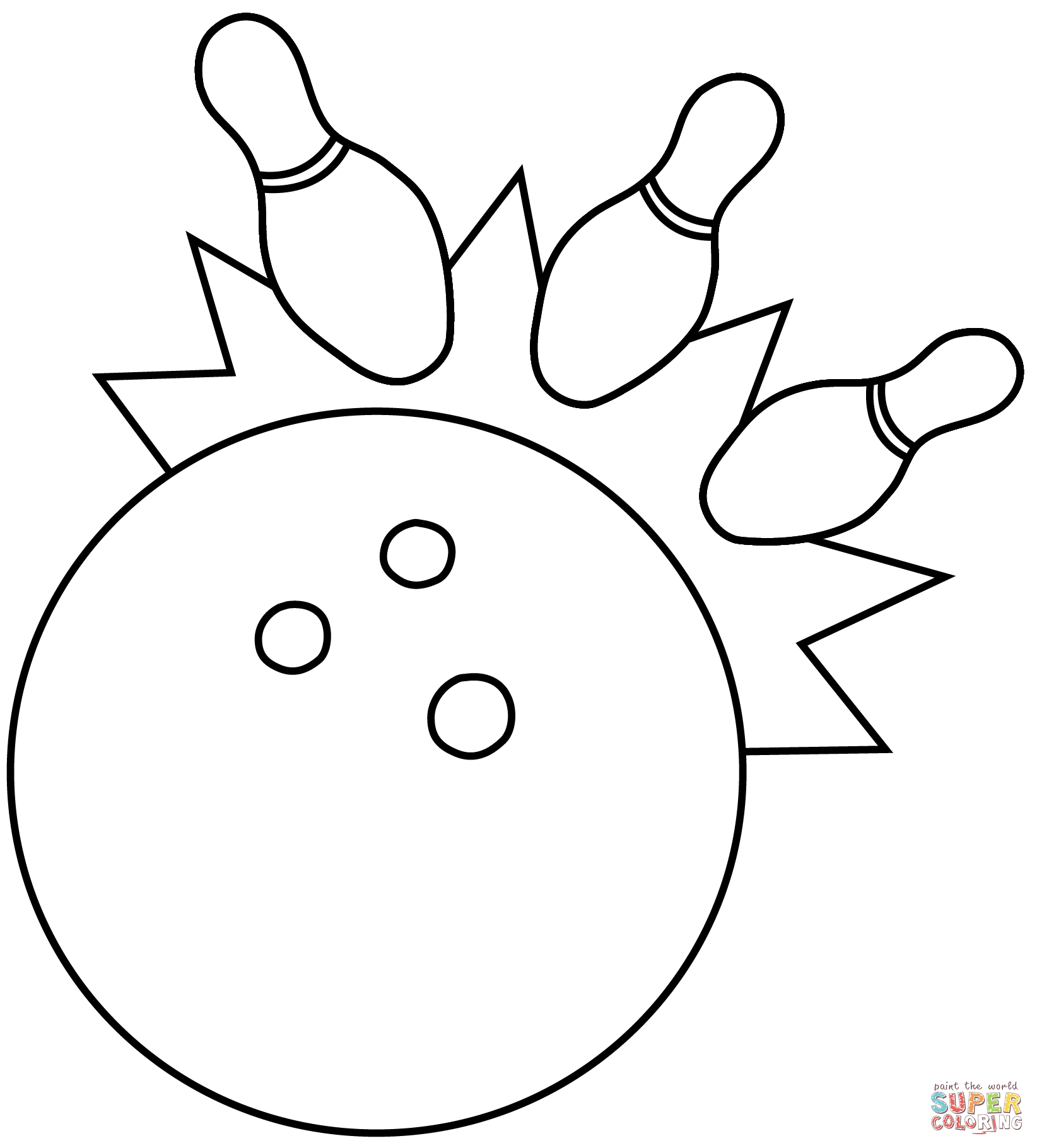 Bowling emoji coloring page free printable coloring pages