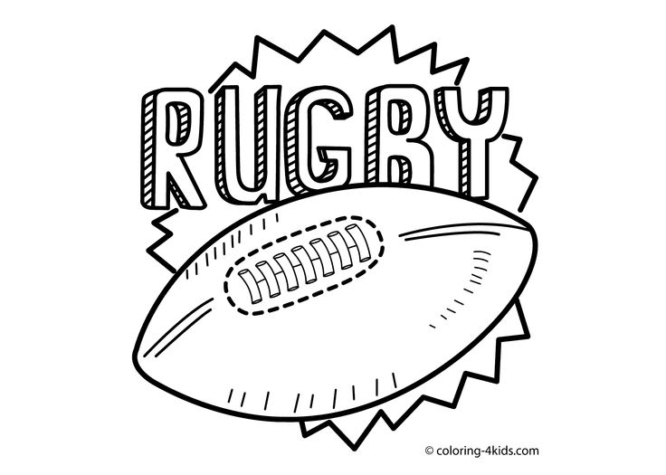 Rugby sport coloring page for kids printable free sports coloring pages coloring pages for kids coloring pages