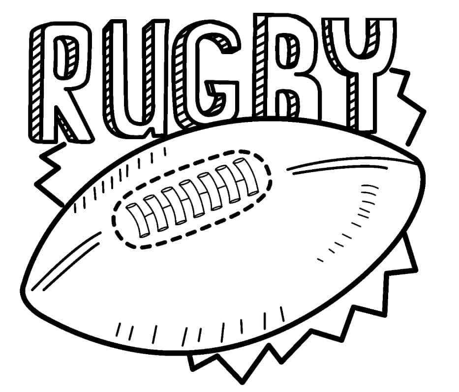 Rugby coloring pages