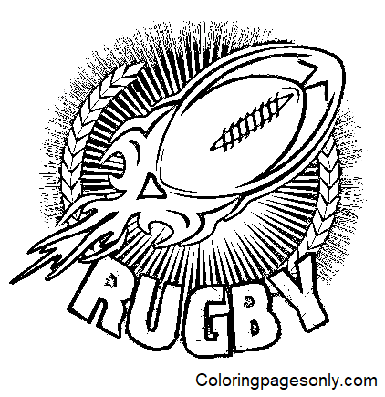 Rugby coloring pages printable for free download