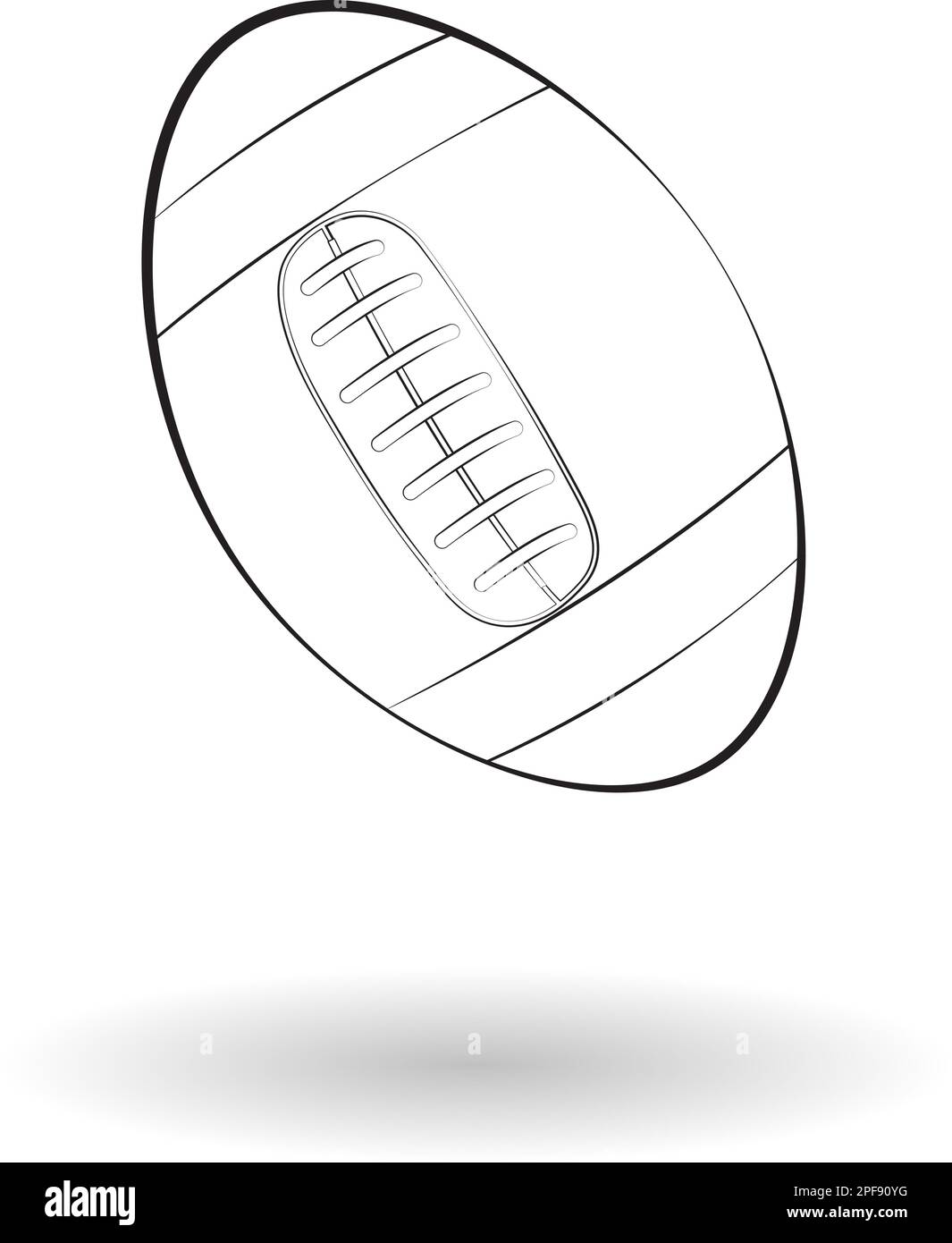 Rugby ball icon stock vector images