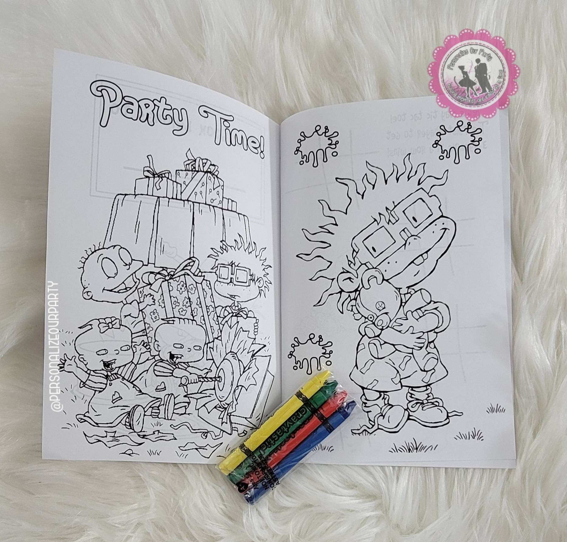 Personalized rugrats coloring book